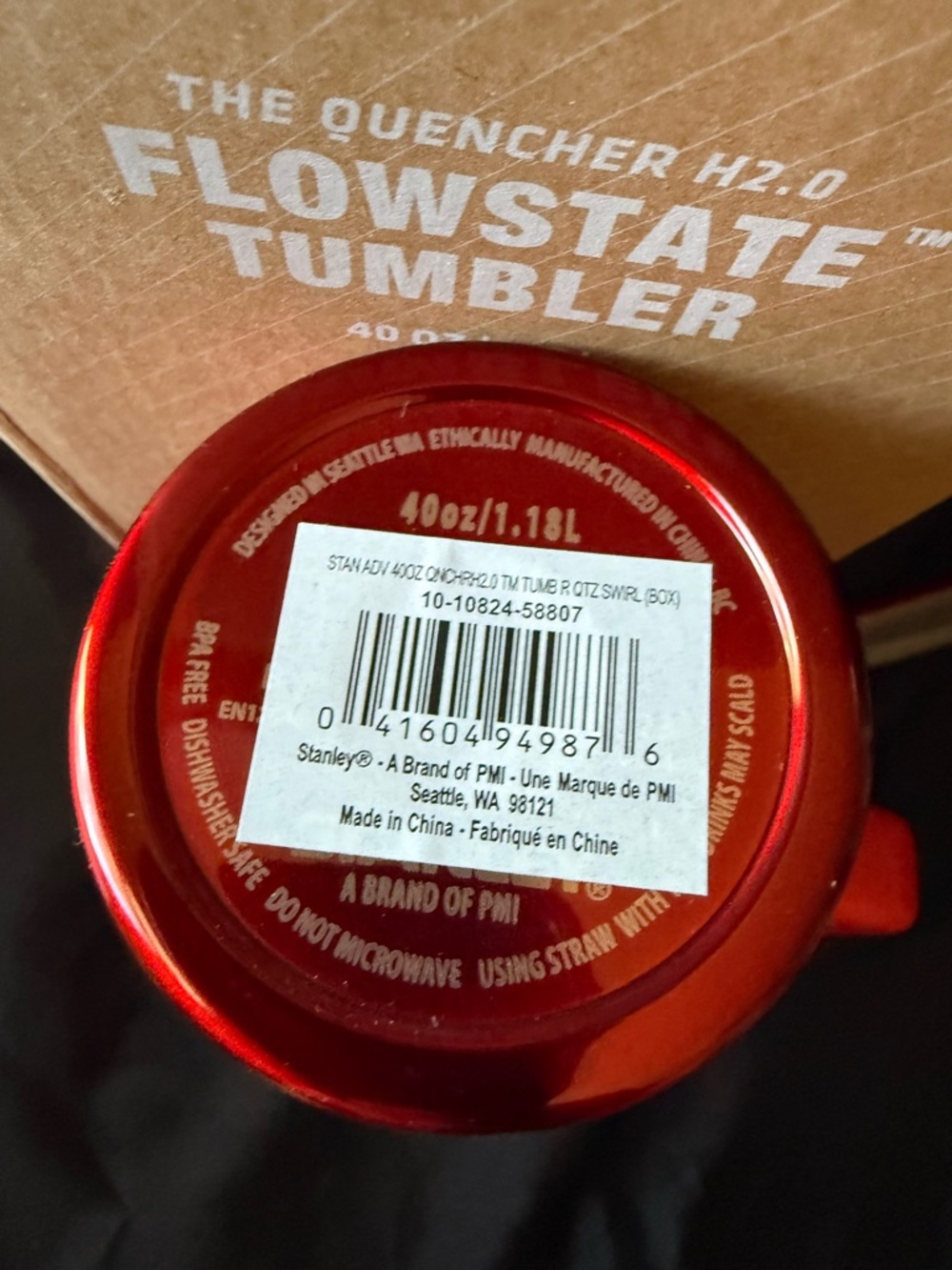 New Stanley 40oz Starbucks Red Stainless Steel Tumbler with Handle and Red Straw - Picture 8 of 8